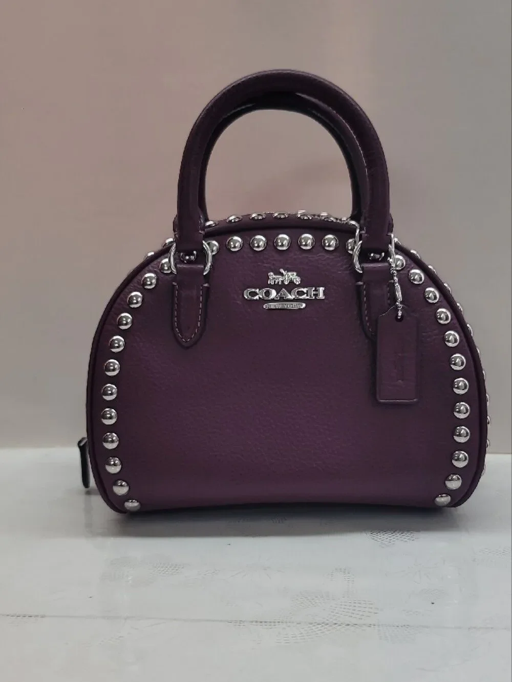 COACH  Sydney Satchel With Rivets